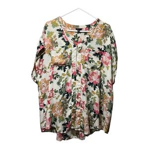 Torrid Harper Sleeveless Floral Top - Zipper Detail - Size 2